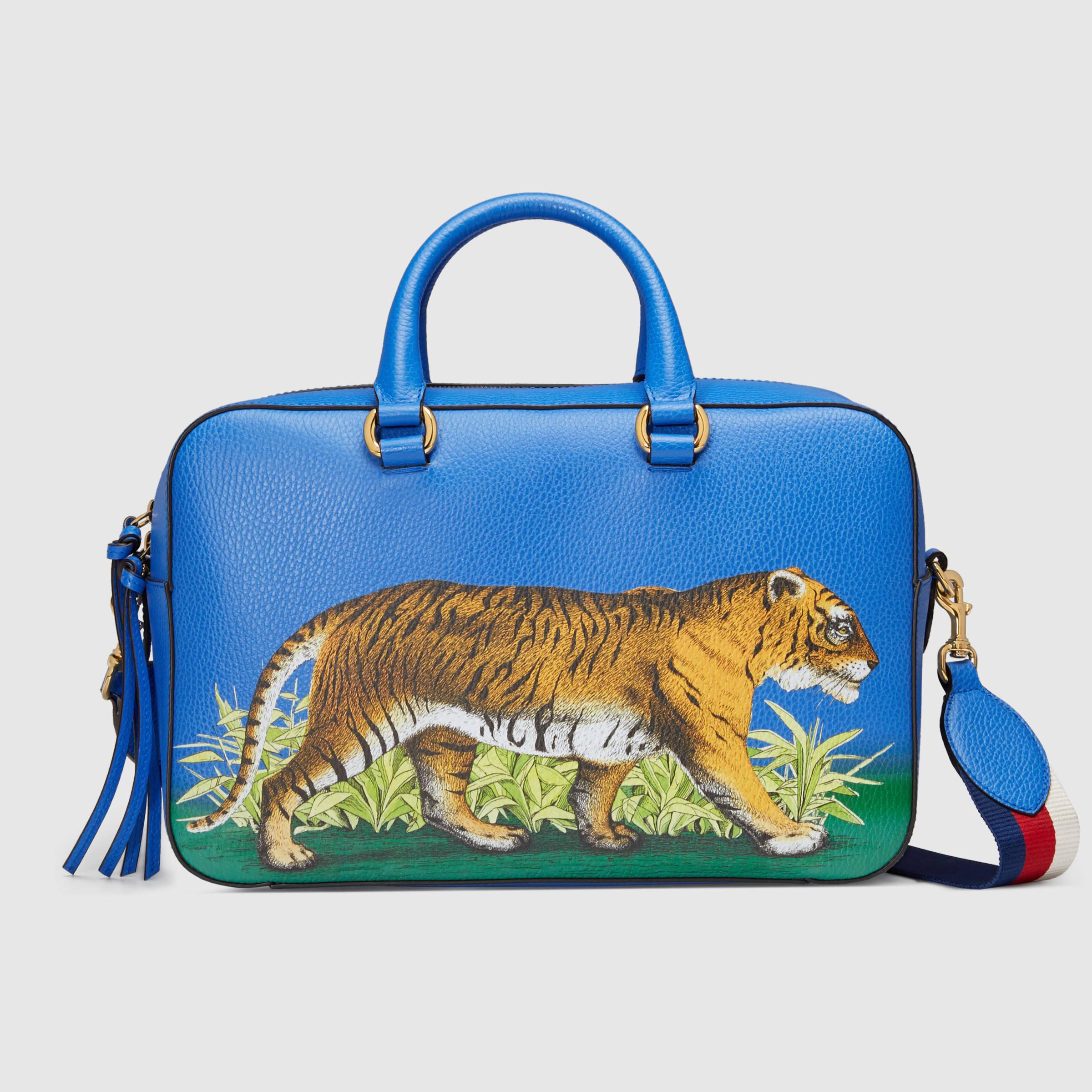 tiger print gucci bag